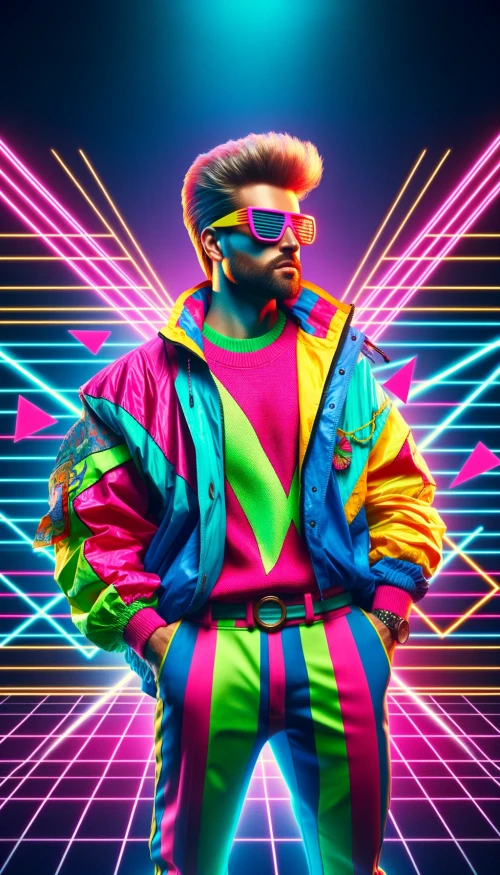 DALLE-2024-03-11-15.01.11---Imagine-a-character-that-embodies-the-radical-essence-of-the-80s_-a-dude-with-vibrant-neon-colored-clothes-including-a-bright-multi-colored-windbre.webp